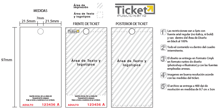 Formato - Ticket Publicitario